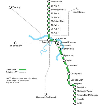 Green-Line-Map
